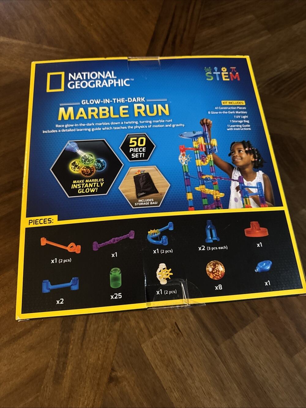 National Geographic Glow-In-The-Dark Marble Run